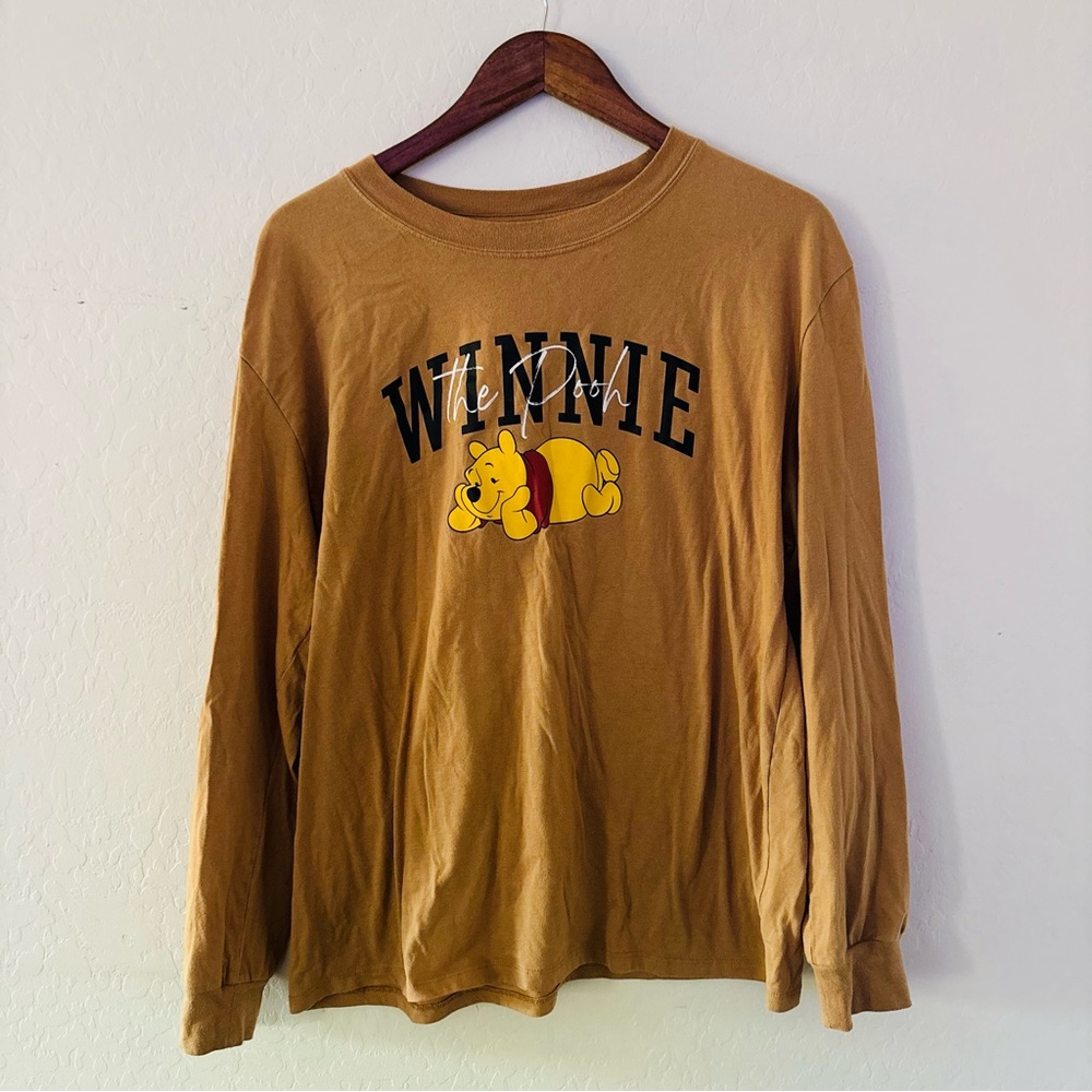 Disney Winnie the Pooh Women’s Tan Long Sleeve Shirt Size 1X